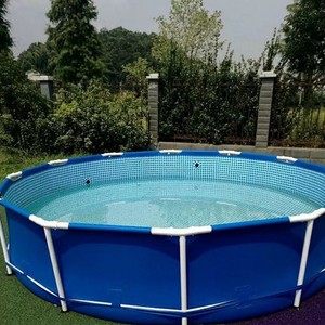 Equipo de Acuicultura de PVC Reforzado Ajustable, <span class=keywords><strong>Lona</strong></span> Translúcida Plegable, Soporte Desmontable para Estanques de Peces y Camarones, Peces Ornamentales, RAS - Product Image 3