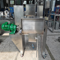 Mélangeur horizontal de chauffage de poudre sèche chimique de nourriture de matériel granulaire d'acier inoxydable de la CE