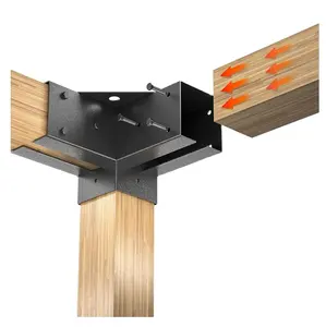 Комплект угловых кодов 3-сторонний Прямой кронштейн с приподнятым деревянным кронштейном тройник комплект 4x4 деревянная фурнитура