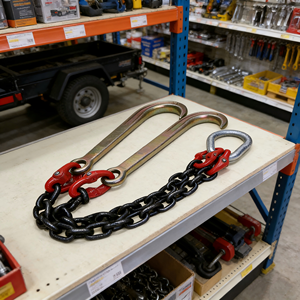 CE Certified G80 Steel Lifting Chain With Forged Hook Heavy Duty Rigging Sling <b>for</b> Crane Hoisting MP-Truck Towing Chain MP-Truck - Product Image 4