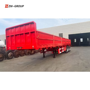 ZW Group 3/4 Axle Sidewall Trailer 40FT Container Sidedrop Semi Trailer Aparador Remolque a la venta - Product Image 6