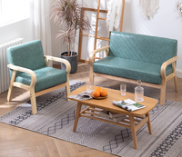 Grand fauteuil surdimensionné moderne à haute résilience en cuir PU rembourré en mousse d'accoudoir Canapé simple avec pieds en bois