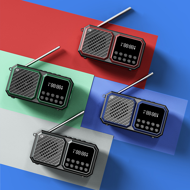 Portable Outdoor Smart Mini Rechargeable USB TF Card Wireless FM Radio Bluetooth Speaker With Number Pad