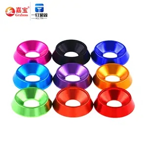 Vòng Đệm Hình Nón Chìm Vòng Đệm CSK Vòng Đệm Anodized Nhiều Màu M2-M10 Trơn Hợp Kim Nhôm Nhiều Màu GB ALLTIN CN;JIA