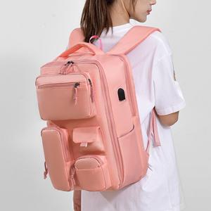 Wholesale Oxford Waterproof Durable Leisure Travel <strong>Backpack</strong> USB Charging Polyester Large Capacity Zipper Multiple Compartments - Product Image 5