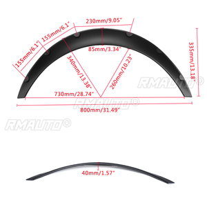 4 Piezas Guardabarros Universales Flexibles de 2 Pulgadas para Coche, Protectores Contra Salpicaduras, Aletas Antisálpicaduras, Guardafangos Extra Anchos para Ruedas - Product Image 6