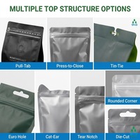 Pochette stand-up personnalisée en Mylar avec fenêtre, fermeture éclair anti-odeur et finition mate pour pièces de pêche en vrac