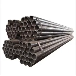 China Supplier A106 A53 Q235B 34CrMo4 Black Carbon Steel Pipe For Oil And Gas X42 X52 X60 Pipeline Carbon Steel Seamless Pipe