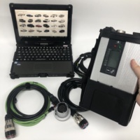 Laptop v110 para camiones, coches y furgonetas Benz, herramienta de diagnóstico DTS MONACO Vediamo Starfinder xentry c5 Doip wifi, Multiplexor mb sd c5 vs c4