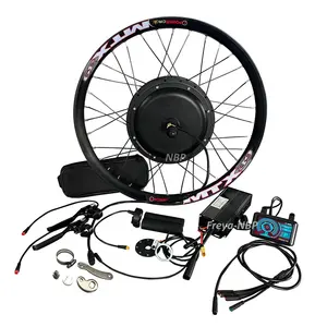Kit de conversão para bicicleta elétrica, à prova d'água, 48V, 52V, 1000W, 1500W, 2000W, e bike, cubo de motor, controlador YF 40A, display UKC1