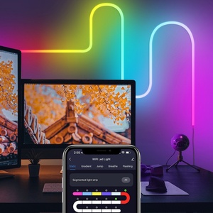 ไฟนีออน LED แบบแถบ 5V USB IC-RGB ควบคุมผ่านแอพ สมาร์ทคอนโทรล ซิงค์เพลง IP67 สีสันสวยงาม พร้อมรีโมทคอนโทรล - Product Image 5