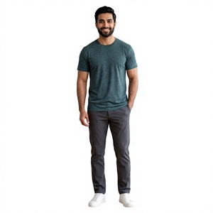 Camiseta Deportiva Ligera 100% Algodón, Color Sólido, Ropa de Moda para Hombres y Jóvenes, Fitness, al Mejor Precio - Product Image 1