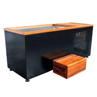 Baignoire de glace avec système de refroidissement en acier inoxydable, baignoire de plongeon froid en acier inoxydable, baignoire de glace en acier inoxydable, baignoire en acier inoxydable