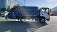 Camion Compacteur Manuel FAW 4x2, 2-10 Tonnes, Compression des Déchets Robuste, Télécommande pour Déchets Municipaux et Industriels