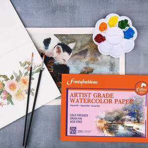 Бумага для рисования, 300 г/кв. М, 100% хлопок, пустая Акварельная бумага, A3 A4 A5, книга для рисования для студентов, художников, квадратная бумага - Product Image 5