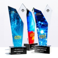 Trophée en cristal gravé à la main pour les prix de musique et de danse des écoles, avec logo personnalisé, conception gratuite