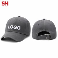 Casquettes de baseball unisexes en twill 100% coton à 6 panneaux avec logo et couleur personnalisés, vente en gros, casquettes snapback, broderie et impression OEM ODM