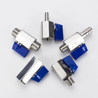 Mini-vanne à bille manuelle en acier inoxydable 304 316, filetage NPT BSPT, haute pression, OEM