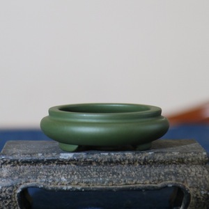 กระถางบอนไซจิ๋ว ดินเผาสีแดง ทำมือ ขนาดเล็ก คลาสสิก ขนาดเท่าฝ่ามือ - Product Image 4