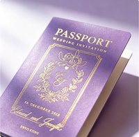 Carte d'invitation de mariage personnalisée avec impression à chaud, carte de vœux pliée, ensemble d'invitations de mariage de luxe