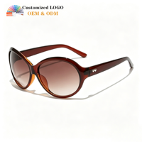 Lunettes de soleil rétro UV400 2026 de haute qualité, grandes lunettes ovales de luxe, personnalisables avec logo, pour femmes, tendance