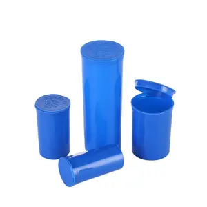 Medical Child Resistant Colorful Plastic Bottles Pop Top Containers With Pop Open Cap Vials