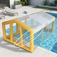 Abri de piscine gonflable transparent avec plafond couvert, couverture de piscine gonflable