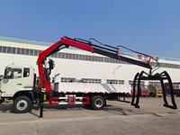Camion-grue mobile de pointe pour la préhension de briques, 6 tonnes, télécommandé, hydraulique, avec composant moteur Huade de dernière génération, qualité supérieure, prix le plus bas
