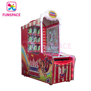 Funspace Ticket Redemption Máquina de juego de arcade Operado por monedas <span class=keywords><strong>Hit</strong></span> The Clown Win Scoring Funny Carnival Ball Throwing Game Machine - Product Image 3