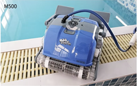 Nettoyeur de piscine robotisé filaire, aspirateur automatique pour piscine, brosses pour nettoyer les parois, câble de 23,8 m, batterie de 5000 mAh pour piscines enterrées