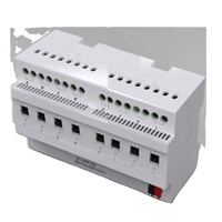 Système d'automatisation de la maison intelligente SEXANKA KNX EIB K-bus, interrupteur mural intelligent 28 voies, actionneur, contrôleur de pièce en plastique
