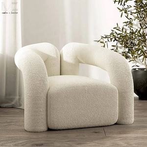 Fauteuil de salon moderne et luxueux Chaise de salon de loisirs Chaise de salon inclinable Club Nordic Leisure Boucle Chairs - Product Image 1