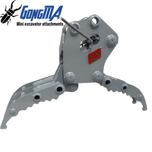 <span class=keywords><strong>Mini</strong></span>-excavatrice de 5 tonnes avec moteur hydraulique rotatif à 360°, cisaille à arbres, <span class=keywords><strong>grappin</strong></span> forestier pour bois, coupe-bûches - Product Image 4