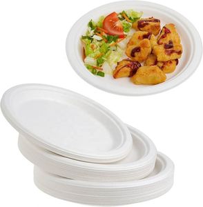 Assiette Ronde en Bagasse de 7 Pouces – Légère et Jetable – Choix Écologique pour Chaque Repas – Prix de Gros Direct Usine - Product Image 3