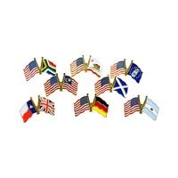 Offre spéciale, Stock personnalisé, épingles en émail en métal pour revers de drapeau National de corée du sud, d'afrique ou des émirats arabes unis