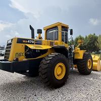 Gebrauchter Komatsu WA470 Radlader 4,2 m³ Schaufel 24000kg Betriebsgewicht Original Japan Großer Frontlader für Erdarbeiten und Sandhandling
