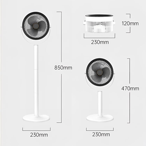 Ventilateur sur pied populaire, mobile, pour extérieur et intérieur, 16-18 pouces, ventilateur tour électrique avec télécommande, lumière LED, chauffage et humidificateur - Product Image 3