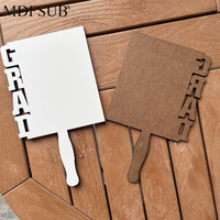 MDFSUB Ventilateur Sublimation Grad 3mm Sublimation Blank Sublimation Graduation 2025 Plaques Blanc Brillant Sublimation MDF Grad Paddle Fan