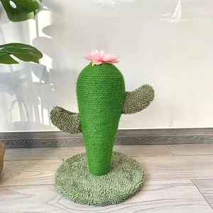 Pohon kucing besar grosir dengan mainan kucing lucu dan cetakan <span class=keywords><strong>Post</strong></span> goresan kaktus sederhana kemasan karton mainan kucing Sisal - Product Image 2