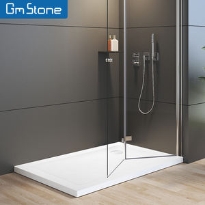American Standard Diamond Custom-Made Modern Rectangle Artificial Stone Receveur de douche Surface solide certifiée CUPC pour les hôtels - Product Image 6