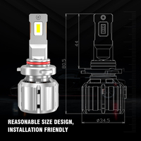 Meilleure vente X20 9005 HB3 CANBUS ampoule LED H7 H11 9006 9012 H8 H1 H3 65W 12000LM LED ampoules de phare pour voiture