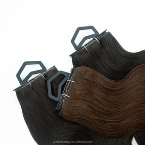 ต่อผมแบบผีเสื้อ สีอ่อน ผมแท้ พร้อมด้วยเทคนิคการต่อแบบ Double Weft Genius Hole Weft - Product Image 1