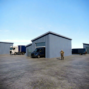 Edificio de Almacenamiento de Acero, Estructura Industrial Prefabricada, Solución de Instalación Rápida para Almacenamiento y Uso en Talleres - Product Image 1