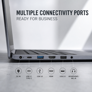 Laptop Nueva de 15.6 Pulgadas FHD IPS, Intel <span class=keywords><strong>Celeron</strong></span> <span class=keywords><strong>N4020</strong></span> de Doble Núcleo a 2.8GHz, 8GB de RAM, 256GB SSD, Windows 11, Notebook Empresarial - Product Image 6