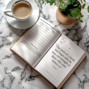 Diario de Cuero de Lujo Personalizado con Tapa Dura A5 para Mamá, Diario de Escritura Guiada para Historias de Vida y Recuerdos - Product Image 5
