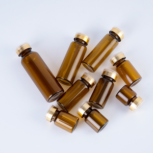 Bouchon en silicone 5 ml avec capuchon à visser, flacon en verre miniature de 5 cc pour injection, mini flacon médical pour sérum - Product Image 6