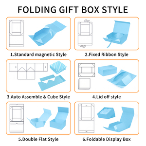 Cajas plegables de embalaje de regalo de Navidad de alta calidad, caja magnética de lujo con logotipo personalizado, juegos de joyería cosmética y regalo de moda - Product Image 5