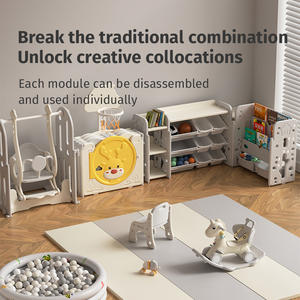 आयताकार आकार बड़ा तह सुरक्षा बाड़ प्लेयार्ड बच्चों के लिए खेल पेन जो बच्चों के लिए खेल रहे हैं - Product Image 3