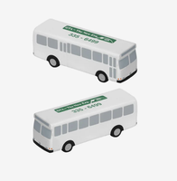 Pelota Antiestrés de Espuma PU con Forma de Autobús Metropolitano, Logotipo Personalizado, Juguete Promocional para Aliviar el Estrés, Regalo para Publicidad de Transporte