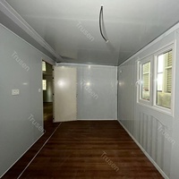 Casa Contenedor de Acero Ligero de 2 Dormitorios a Prueba de Huracanes, con Pared de Cortina de Vidrio, de Alta Calidad, Precio de Fábrica, la Más Vendida